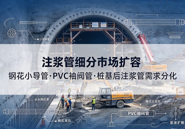 内乡注浆管细分市场扩容，隧道钢花小导管、PVC 袖阀管、桩基后注浆管需求分化